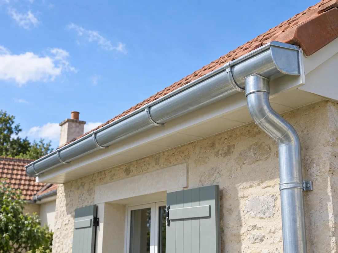 Gouttières en zinc remplacées sur une maison à Rueil-Malmaison